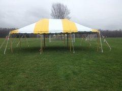 20x40 Yellow and White Pole Tent 20x40 Yellow and White Pole Tent